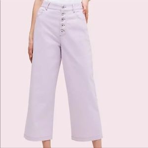 Kate Spade ♠️ cropped lilac pants nwot